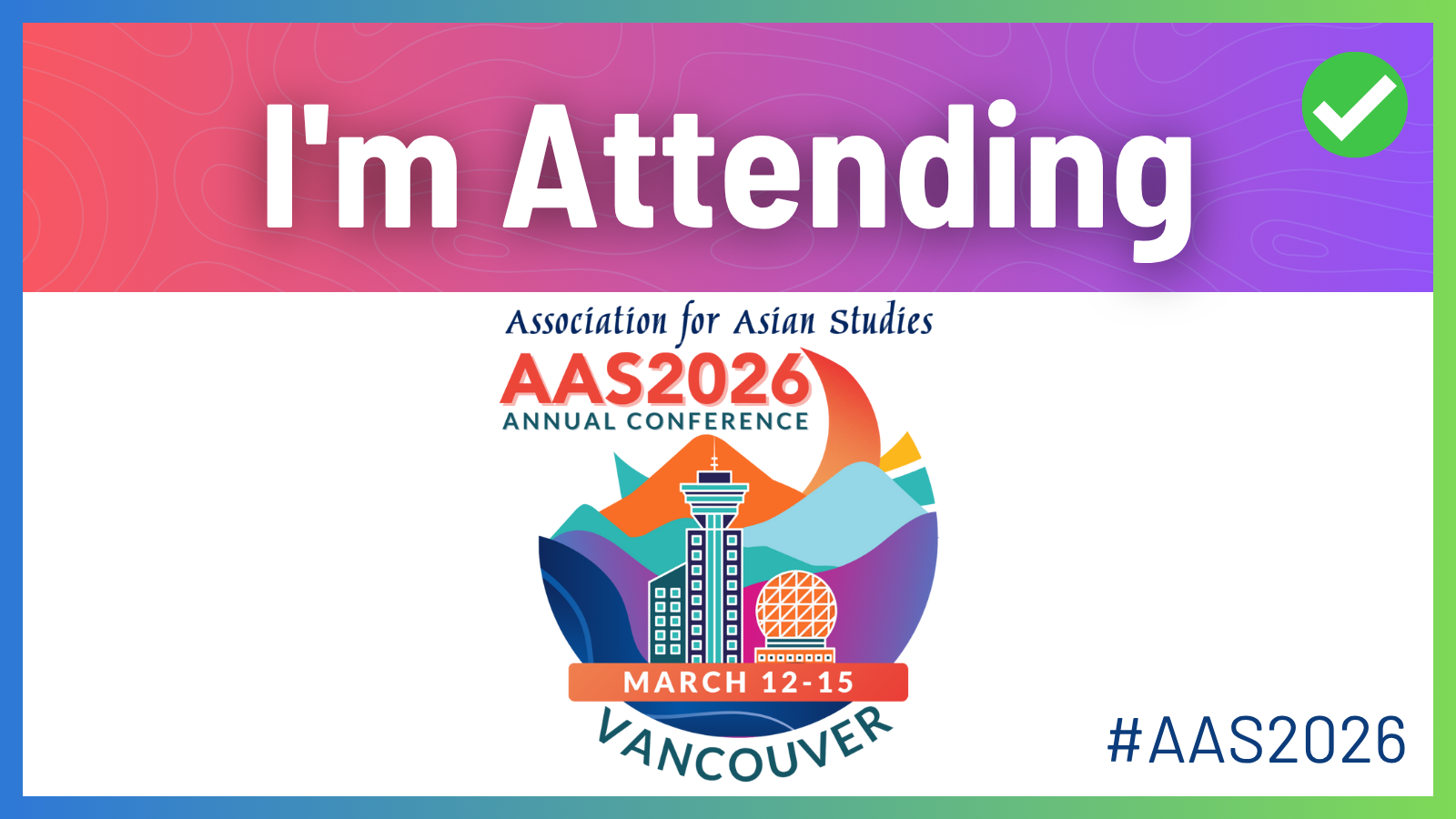 Damian Mandzunowski to take part in the AAS Annual Conference 2026 in Vancouver